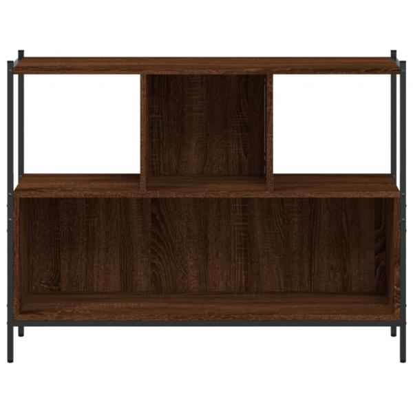 Bücherregal Braun Eichen-Optik 102x28x77,5 cm Holzwerkstoff