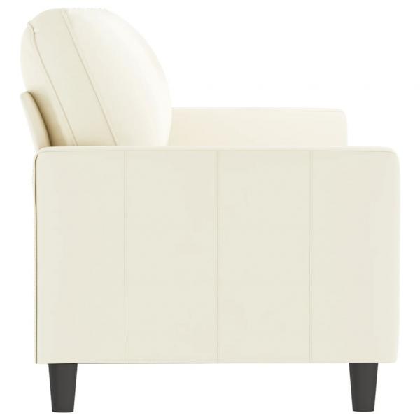 3-Sitzer-Sofa Creme 180 cm Samt