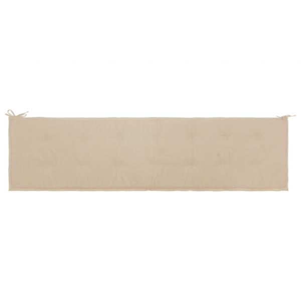 Gartenbank-Auflage Beige 200x50x3 cm Oxford-Gewebe