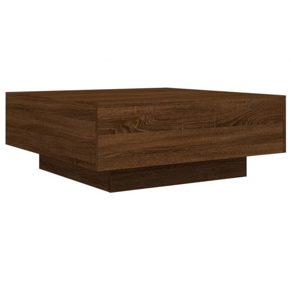 Couchtisch Braun Eichen-Optik 80x80x31 cm Holzwerkstoff