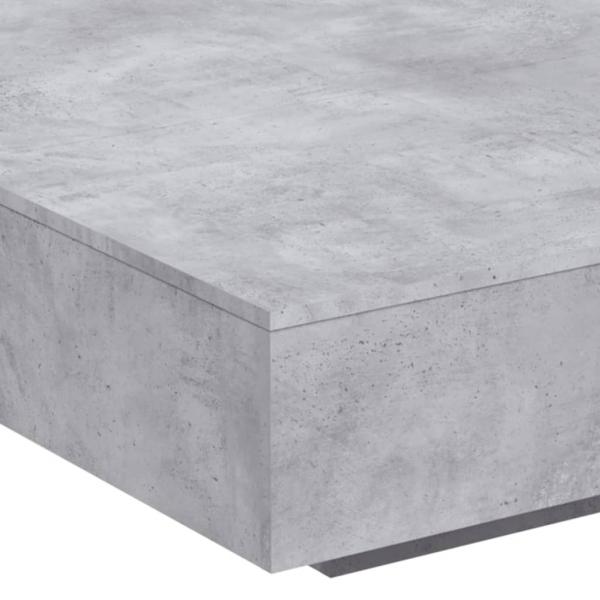 Couchtisch Betongrau 100x100x31 cm Holzwerkstoff