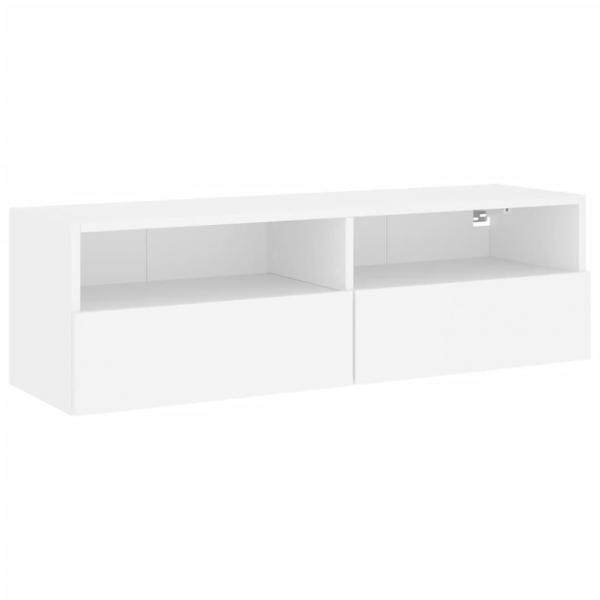 TV-Wandschrank Weiß 100x30x30 cm Holzwerkstoff