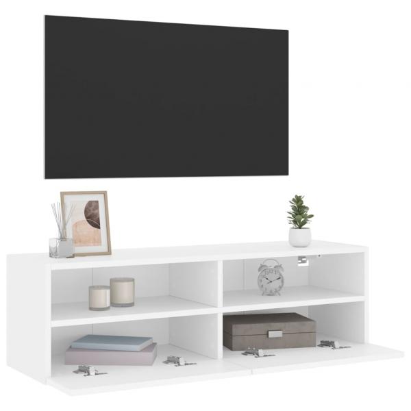 TV-Wandschrank Weiß 100x30x30 cm Holzwerkstoff