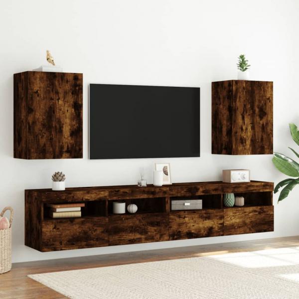 TV-Wandschrank Räuchereiche 40,5x30x60 cm Holzwerkstoff