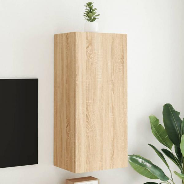 ARDEBO.de - TV-Wandschrank Sonoma-Eiche 40,5x30x90 cm Holzwerkstoff