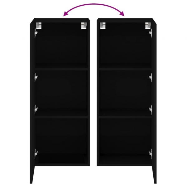 TV-Wandschrank Schwarz 40,5x30x102 cm Holzwerkstoff