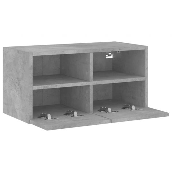 TV-Wandschrank Betongrau 60x30x30 cm Holzwerkstoff