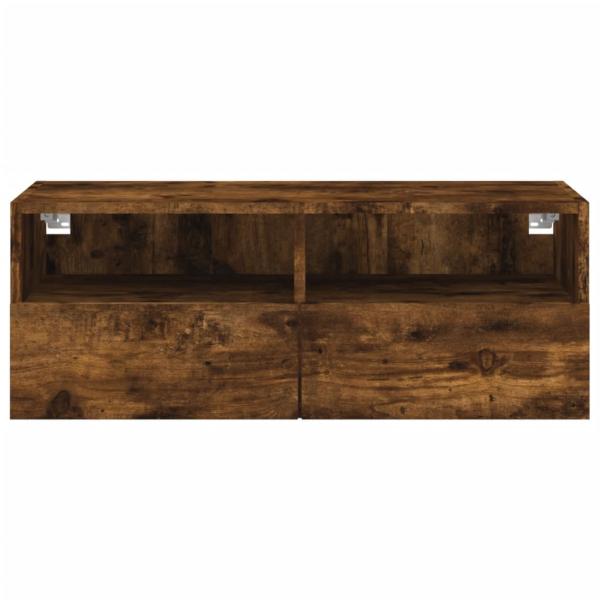 TV-Wandschrank Räuchereiche 80x30x30 cm Holzwerkstoff