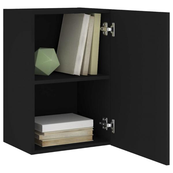 TV-Wandschrank Schwarz 40,5x30x60 cm Holzwerkstoff