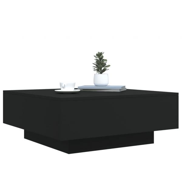 Couchtisch Schwarz 80x80x31 cm Holzwerkstoff