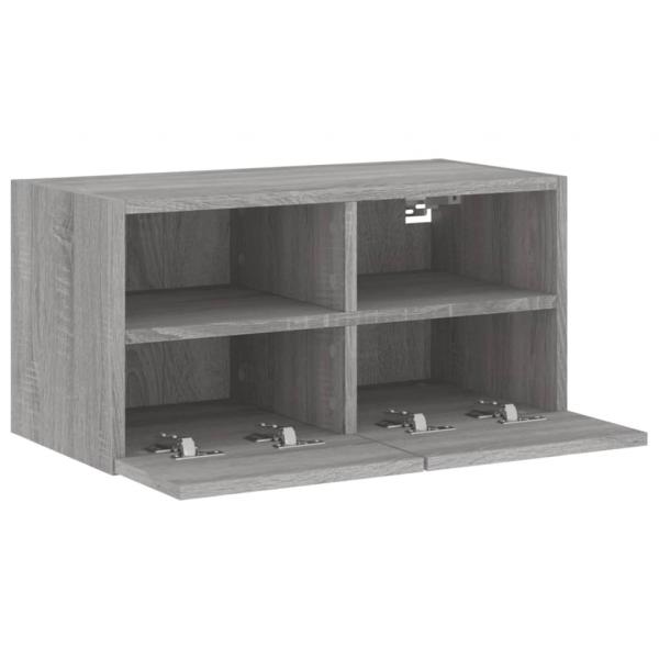 TV-Wandschrank Grau Sonoma 60x30x30 cm Holzwerkstoff