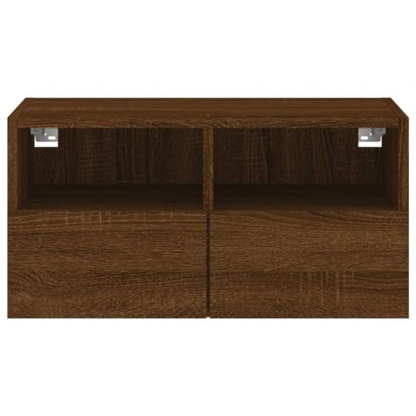 TV-Wandschrank Braun Eiche-Optik 60x30x30 cm Holzwerkstoff