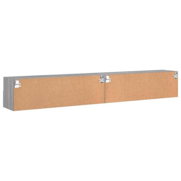 TV-Wandschränke 2 Stk. Grau Sonoma 100x30x30 cm Holzwerkstoff