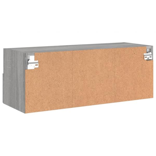 TV-Wandschrank Grau Sonoma 80x30x30 cm Holzwerkstoff