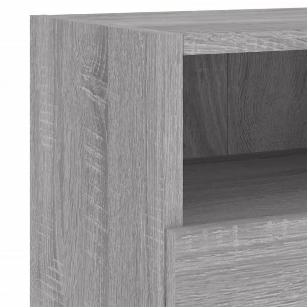 TV-Wandschränke 2 Stk. Grau Sonoma 60x30x30 cm Holzwerkstoff