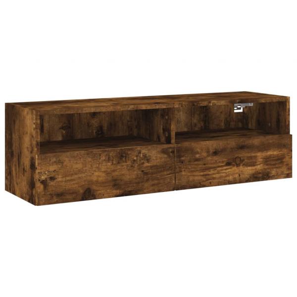 TV-Wandschrank Räuchereiche 100x30x30 cm Holzwerkstoff