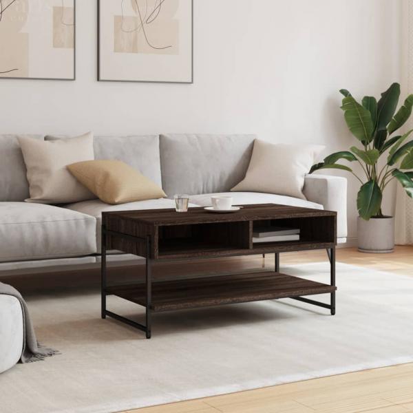 Couchtisch Braun Eichen-Optik 90x50x45 cm Holzwerkstoff