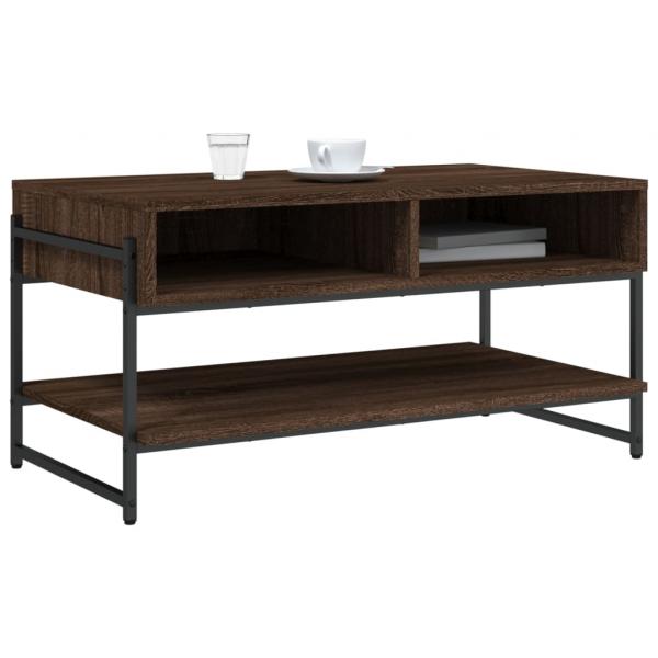 Couchtisch Braun Eichen-Optik 90x50x45 cm Holzwerkstoff