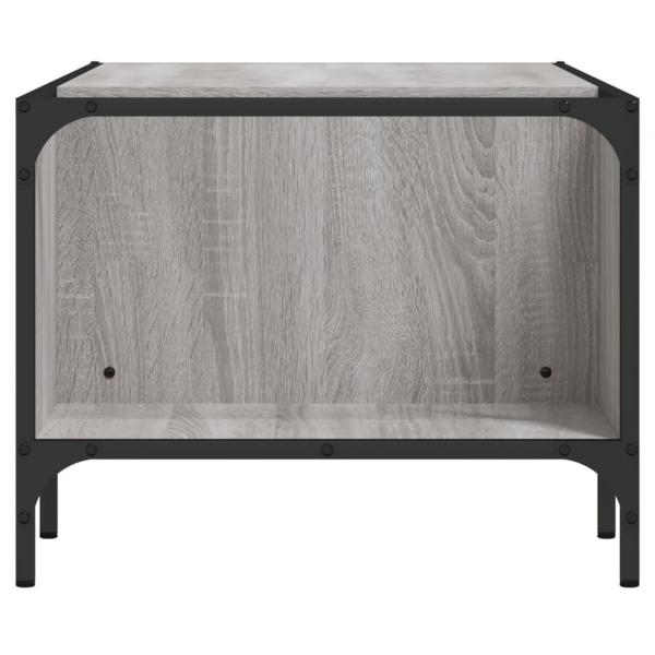 Couchtisch mit Regal Grau Sonoma 100x51x40 cm Holzwerkstoff