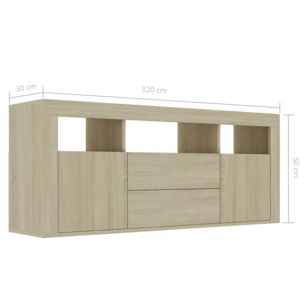 TV-Schrank Sonoma-Eiche 120x30x50 cm Holzwerkstoff