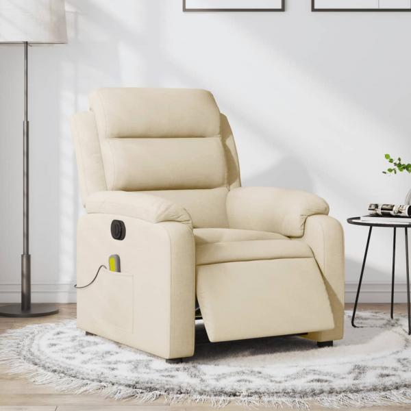 ARDEBO.de - Massagesessel Elektrisch Creme Stoff