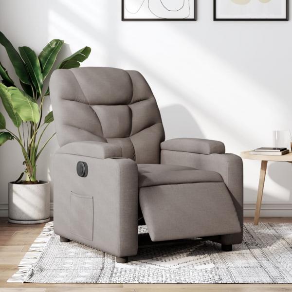 ARDEBO.de - Relaxsessel Elektrisch Taupe Stoff