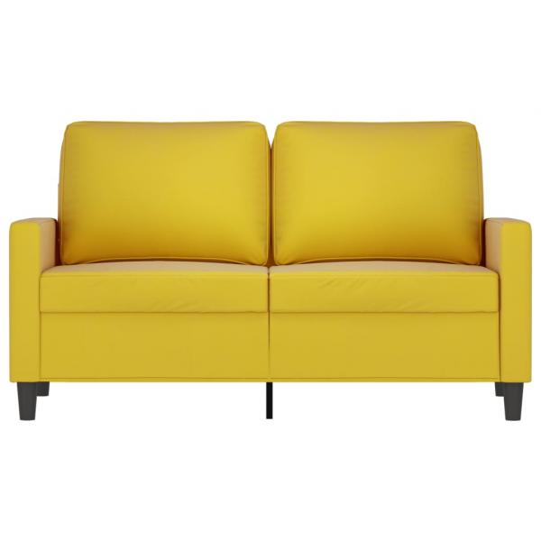 2-Sitzer-Sofa Gelb 120 cm Samt