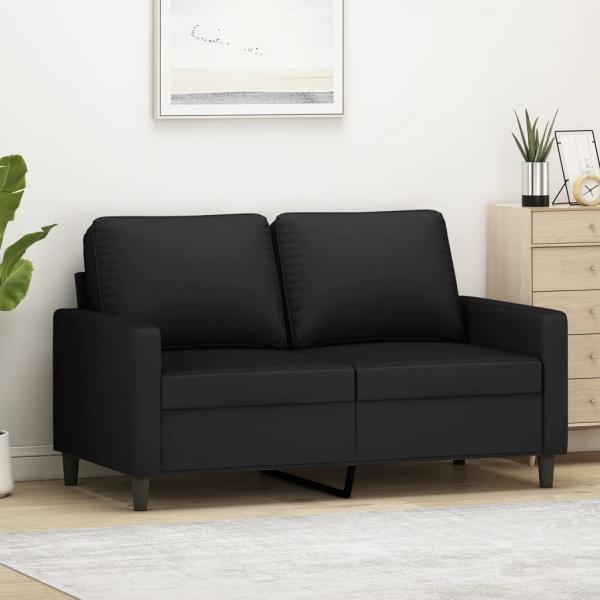 ARDEBO.de - 2-Sitzer-Sofa Schwarz 120 cm Samt