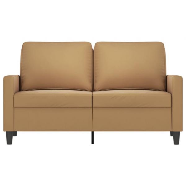 2-Sitzer-Sofa Braun 120 cm Samt