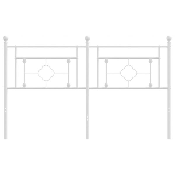 Kopfteil Metall Weiß 150 cm