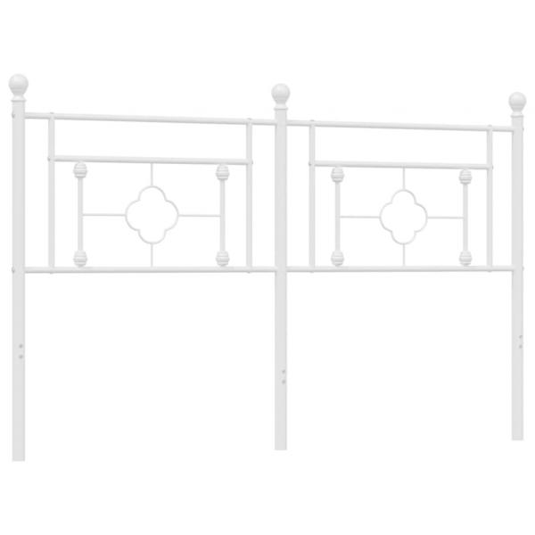 Kopfteil Metall Weiß 150 cm