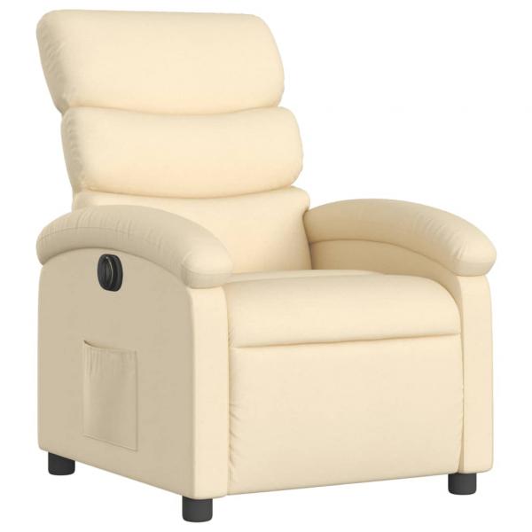 Relaxsessel Elektrisch Creme Stoff