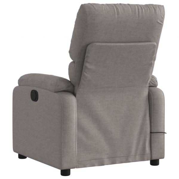 Massagesessel Elektrisch Taupe Stoff