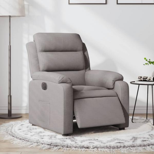 ARDEBO.de - Relaxsessel Elektrisch Taupe Stoff