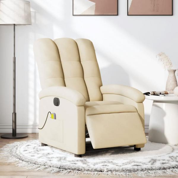 ARDEBO.de - Massagesessel Elektrisch Creme Stoff