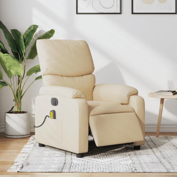 ARDEBO.de - Massagesessel Elektrisch Creme Stoff