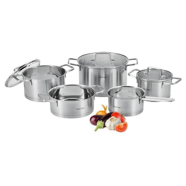 ARDEBO.de ProfiCook Kochtopfset PC-KTS 1224, 8-tlg, induktionsgeeignet, edelstahl