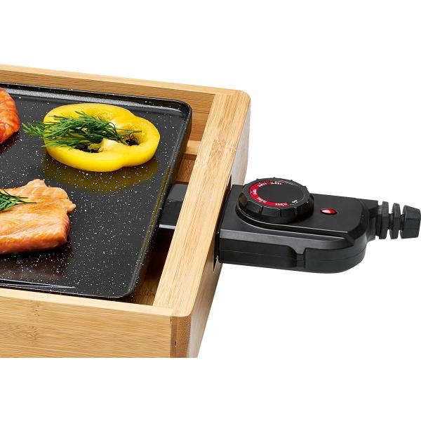 ProfiCook PC-TYG 1143 Teppanyaki-Grill, 2200 W, holz/schwarz