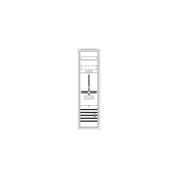 STRIEBEL & JOHN DA17GA Komplettschrank A17 1Z, 1100x300x215mm, 1 Zähler, 63A (2CPX054275R9999)