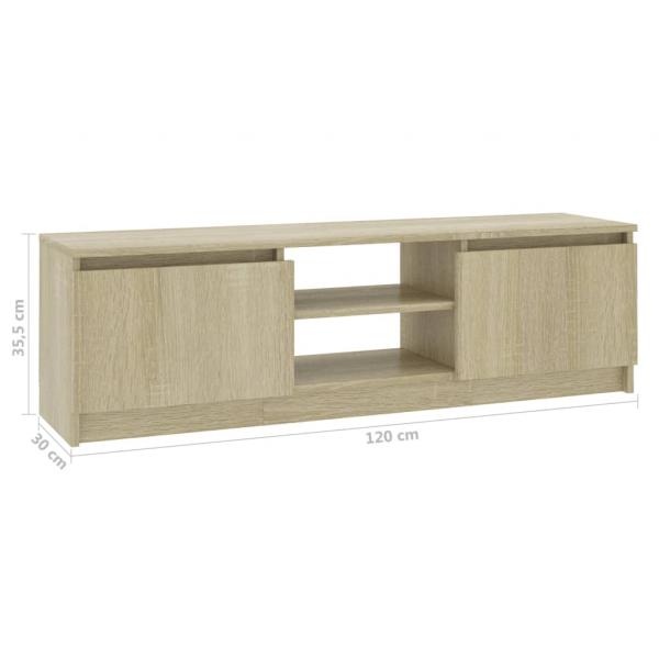 TV-Schrank Sonoma-Eiche 120×30×35,5 cm Holzwerkstoff