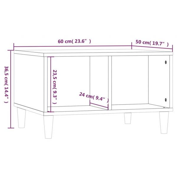 Couchtisch Grau Sonoma 60x50x36,5 cm Holzwerkstoff