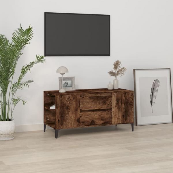 ARDEBO.de - TV-Schrank Räuchereiche 102x44,5x50 cm Holzwerkstoff