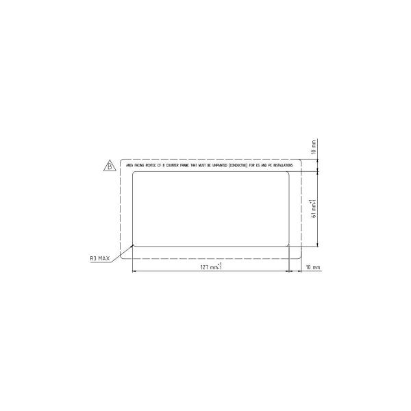 Roxtec CF 8 Kabeleinführungsrahmen, 40x80 mm, Aluguss (CSF0000080035)