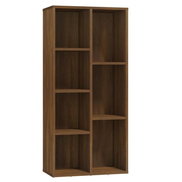 Bücherschrank Braun Eichen-Optik 50x25x106 cm