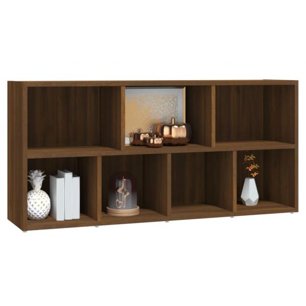 Bücherschrank Braun Eichen-Optik 50x25x106 cm