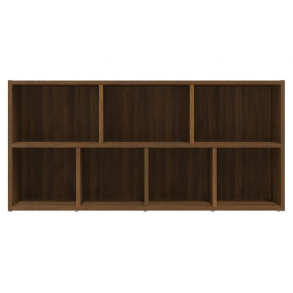 Bücherschrank Braun Eichen-Optik 50x25x106 cm