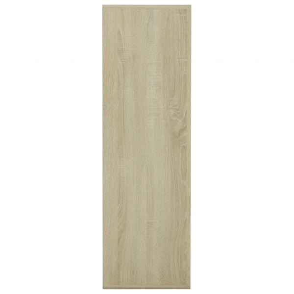 Bücherregal Weiß Sonoma-Eiche 98x29x97,5 cm Holzwerkstoff