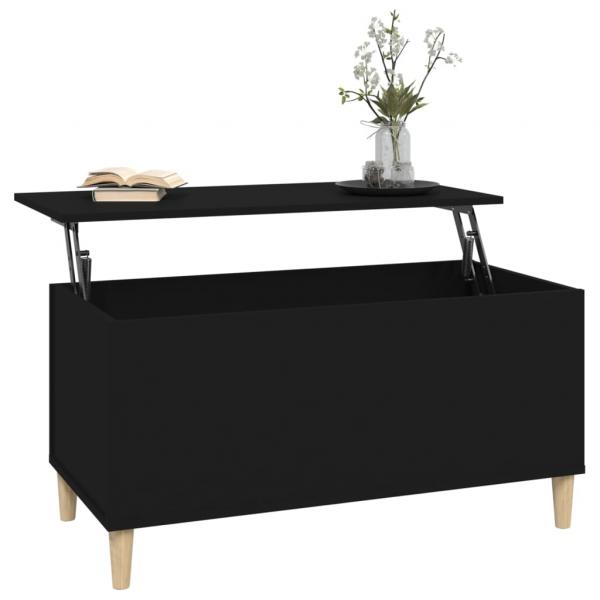 Couchtisch Schwarz 90x44,5x45 cm Holzwerkstoff