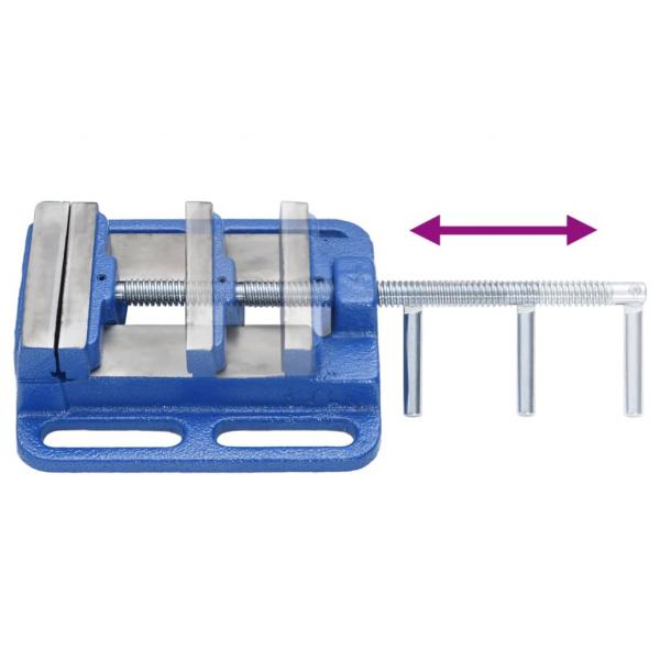 Maschinenschraubstock Blau 100 mm Gusseisen