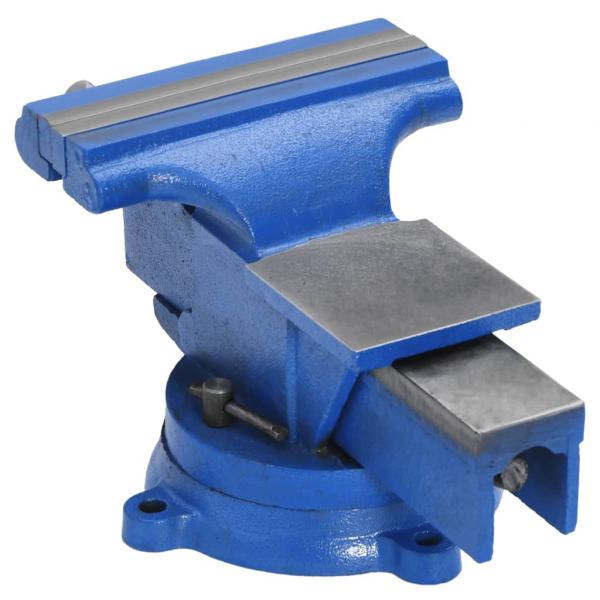 Schraubstock Blau 125 mm Gusseisen